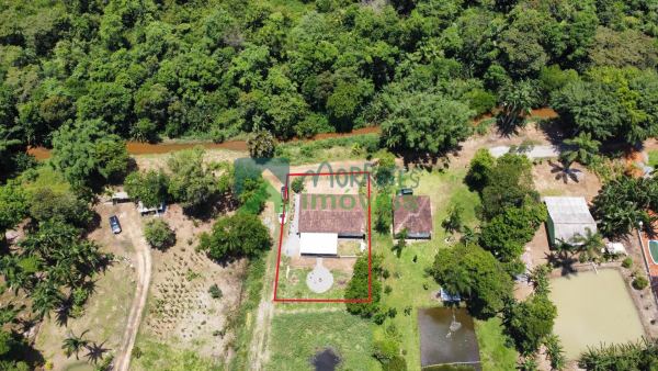 Chácara no Condomínio 600m² , casa com 3 quartos, piscina e ri...