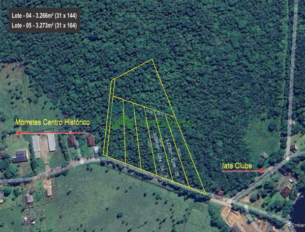 Terreno com 3.250 metros em Barreiros com frente para rodovia ...