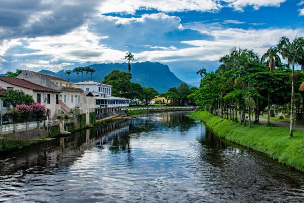 Vista da cidade de Morretes, no Paraná